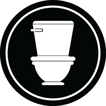 Toilet circular symbol png