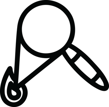 magnifying glass burning icon png