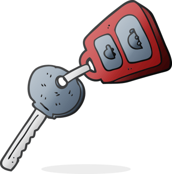 freehand drawn cartoon key drawing png