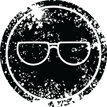 spectacles circular distressed symbol png