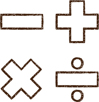 Math Symbols Charcoal Drawing png