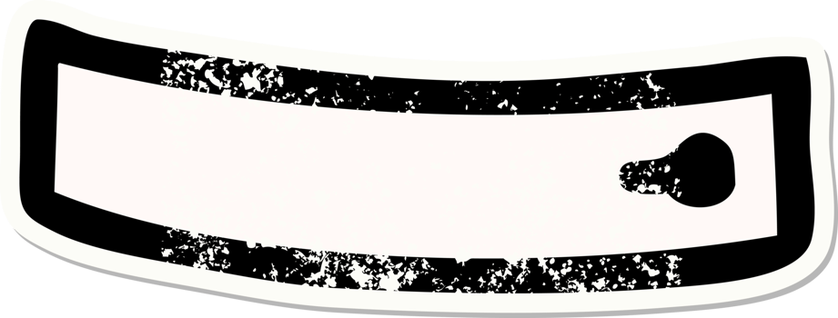 traditional distressed sticker tattoo of a shirt cuff png