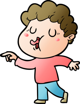 cartoon man singing png
