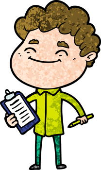 cartoon friendly man png