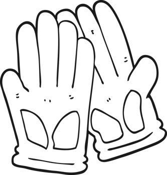 cartoon garden work gloves png