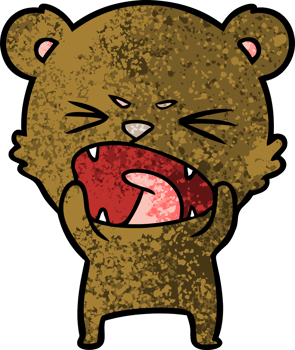 angry cartoon bear png