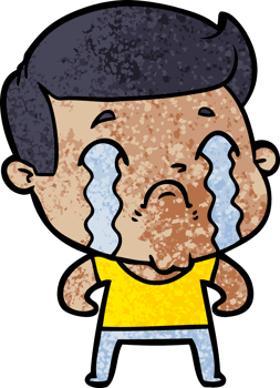 cartoon man crying png