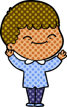 cartoon happy boy png