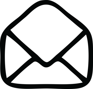line drawing cartoon of a paper envelope png