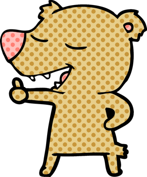 cartoon bear drawing png