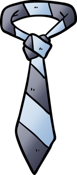 cartoon striped office tie png