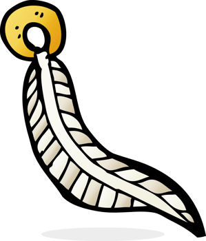 cartoon feather drawing png