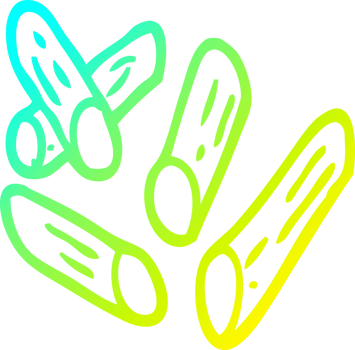 cold gradient line drawing of a cartoon wheat pasta png