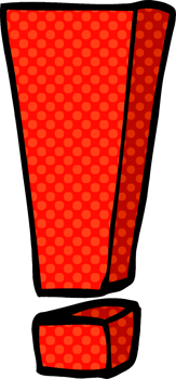 cartoon doodle exclamation mark png