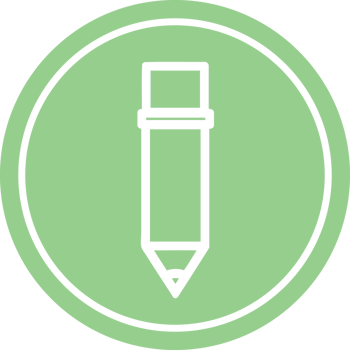 simple pencil circular icon png