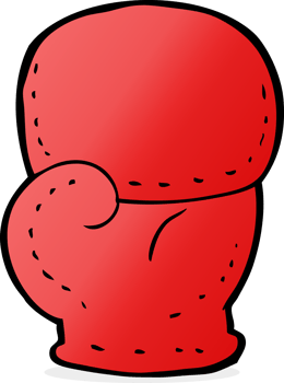 cartoon boxing glove png