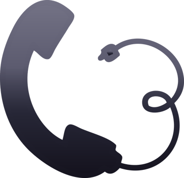 gradient shaded cartoon telephone receiver png
