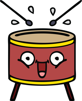 cute cartoon drum png