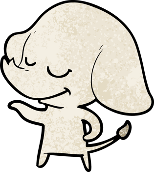 cartoon smiling elephant png