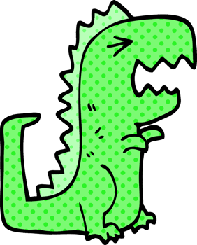cartoon doodle roaring t rex png