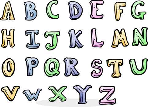 cartoon alphabet drawing png