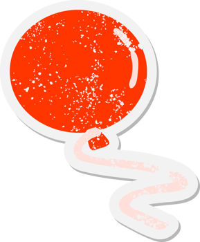 cartoon balloon floating grunge sticker png