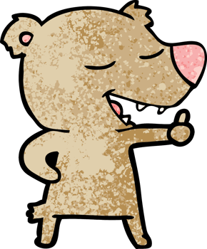 cartoon bear drawing png