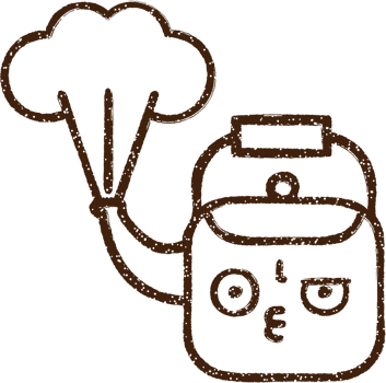 Boiling Kettle Charcoal Drawing png