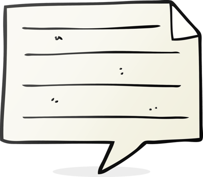 cartoon notes speech bubble png