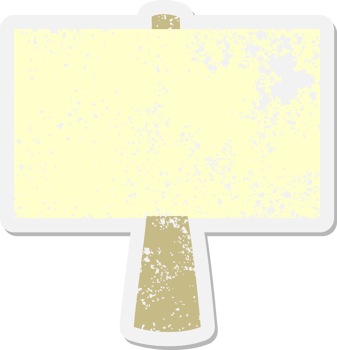 blank sign post grunge sticker png