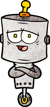 cartoon robot drawing png
