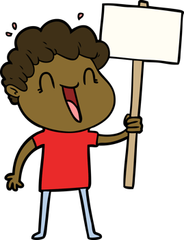 cartoon happy man drawing png