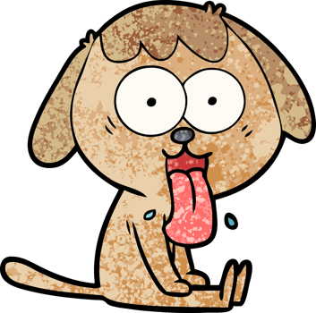 cute cartoon dog drawing png