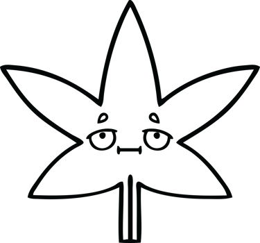 line drawing cartoon autumnal leaf png