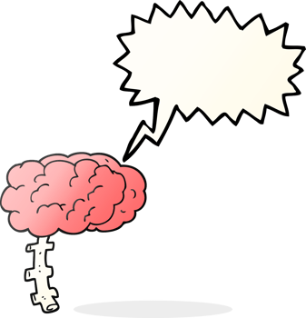 speech bubble cartoon brain png