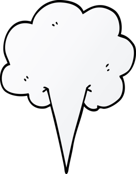 cartoon doodle gust of air png