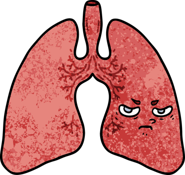 cartoon lungs drawing png