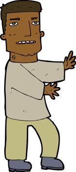 cartoon man gesturing png