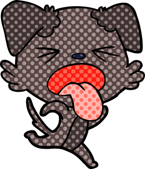 cartoon running dog png