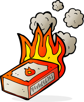 cartoon pack of matches png