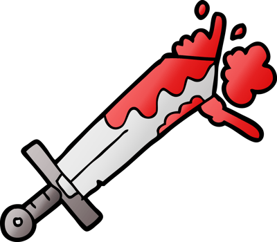 bloody cartoon sword png