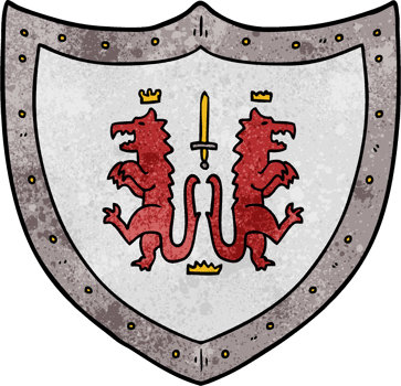 cartoon heraldic shield png