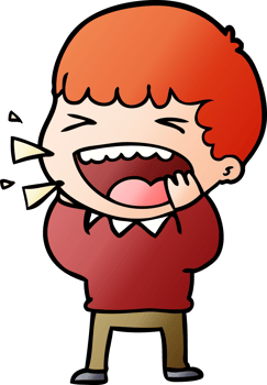 cartoon laughing man png