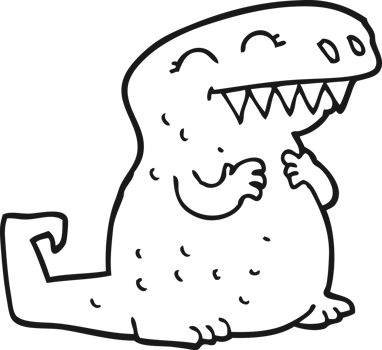 cartoon dinosaur drawing png