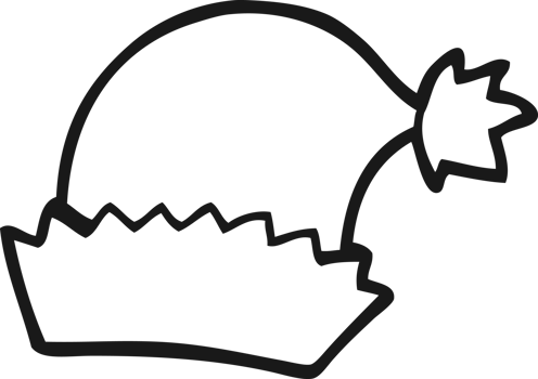 cartoon christmas hat png