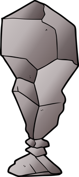 cartoon balancing rock png