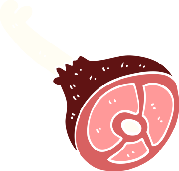cartoon doodle meat joint png