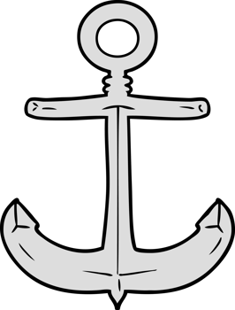 cartoon anchor drawing png