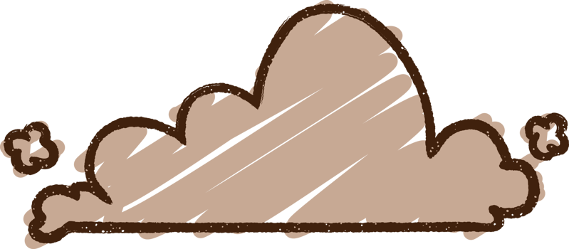 Clouds Chalk Drawing png