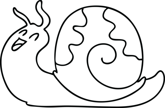 line drawing quirky cartoon snail png